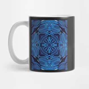 Blue Cross Mandala Ornament Mug